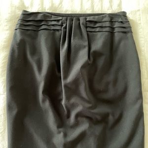 Black Calvin Klein Pencil Skirt with Waist Detailing